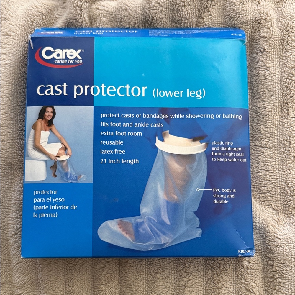 Blue Cast Protector for Lower Leg